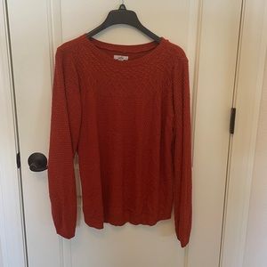 Croft and Barrow dark orange sweater